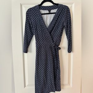 Ann Taylor Blue Wrap Dress